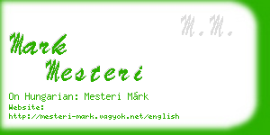 mark mesteri business card